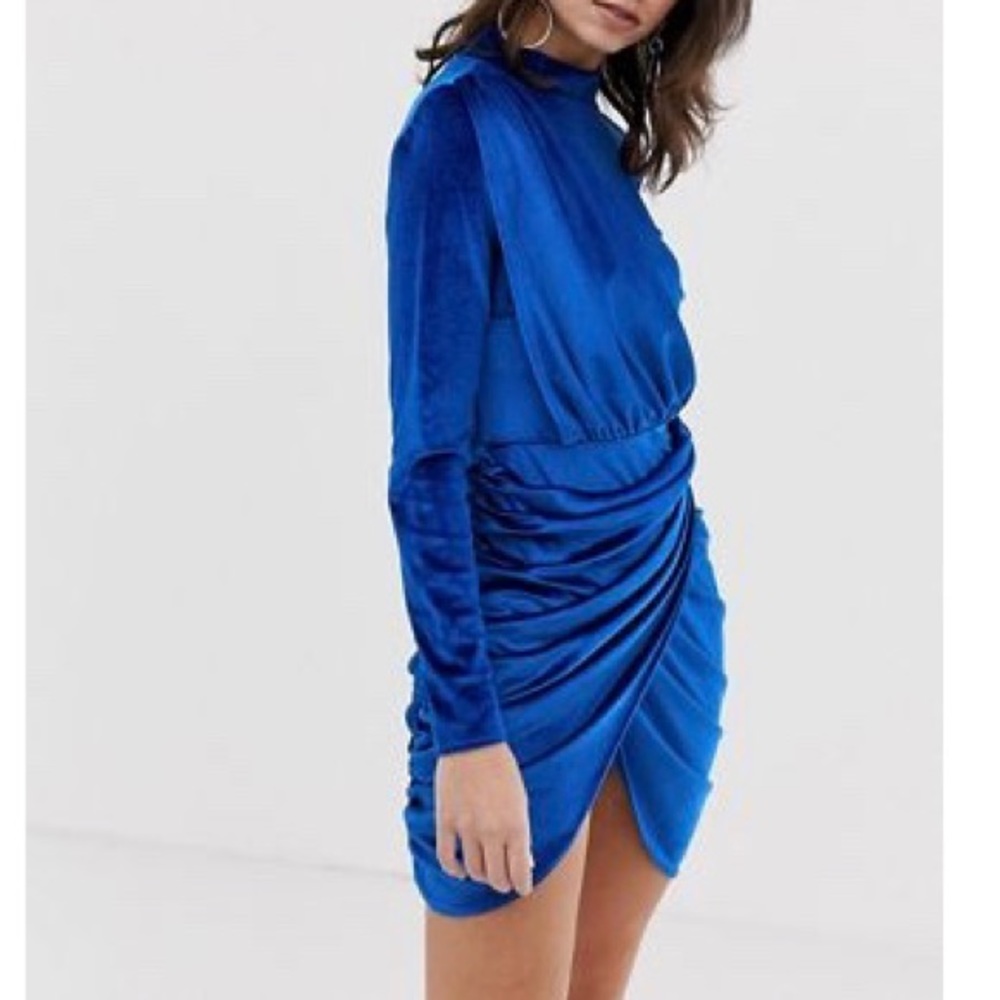 Velvet wrap Dress